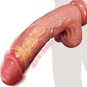 New 3-in-1-Realistic-Thrusting-Dildo